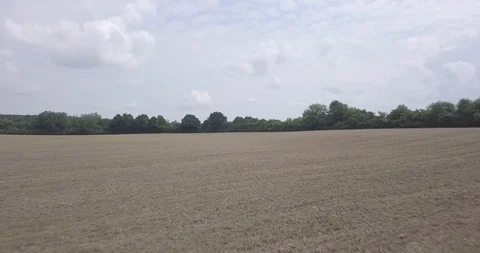 DRONE FLIGHT FAST ON THE FIELD Video stock 112256828