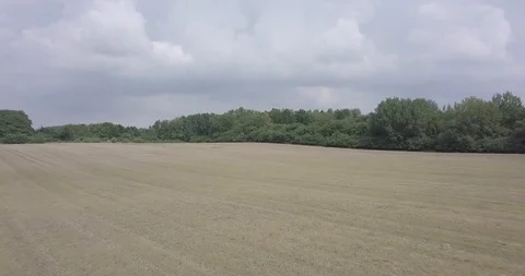 DRONE FLIGHT FAST ON THE FIELD Stock Footage 112256897