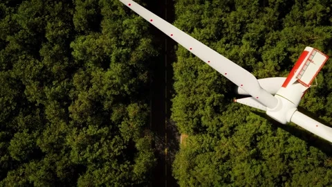 Drone flight follows the course of a road - 3D Animation Stock Footage 240467208