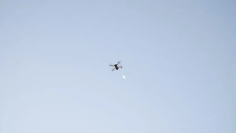 Drone in Flight Stock Footage 131775428