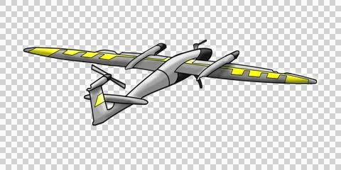 Drone in Flight Stock Illustration