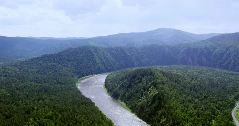 Drone flight in the mountains Stock Footage 171458008