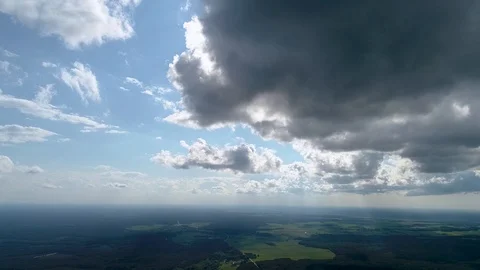 Drone flight near clouds. Stock Footage 90951411