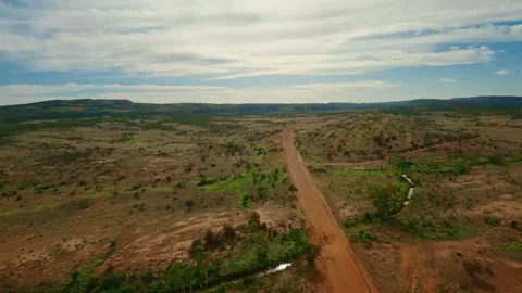 Drone flight in the outback, Australia Stock Footage 262931085