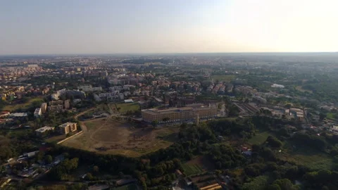 Drone flight over Aniene park in Rome, Italy - Full HD mov - ProRes Stock Footage 142252460