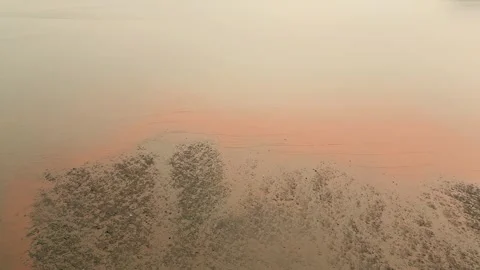 Drone Flight Over Atlantic Ocean At Low Tide Stock Footage 254996018