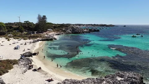 Drone Flight Over The Basin, Western Australia Video stock 347180189