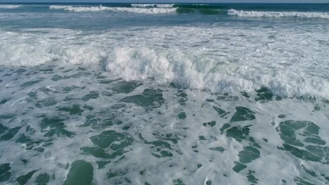 Drone flight over the beach and tropical sea 02 Stock Footage 98651448