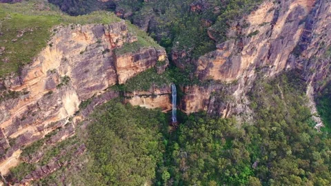 Drone flight over the blue mountains, Sydney, New South Wales, Australia Stock Footage 262942468