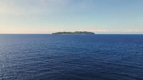 Drone Flight Over Blue Sea Towards Palawan Island Video stock 193973014
