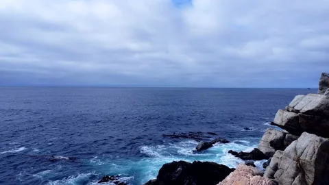 Drone Flight Over California Ocean Coast Stock Footage 217826862
