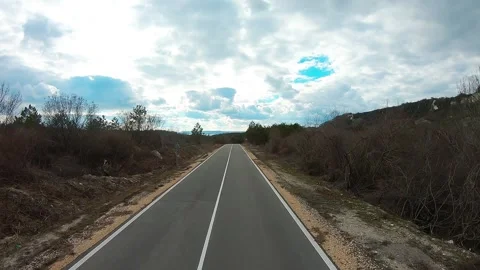 Drone Flight over Coastal Road and Golf Resorts near Balchik, Bulgaria Stock Footage 319339028
