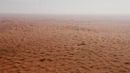 Drone Flight Over Desert Sand Texture At Sunset Wild Nature Safari Adventure Low Stock Footage
