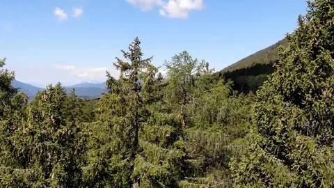 Drone flight over Dolomite mountains Stock Footage 112332631
