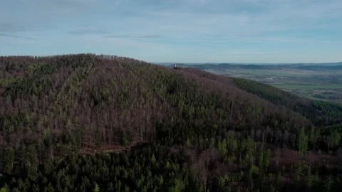 Drone flight over forests in the mountains. Video stock 155790630