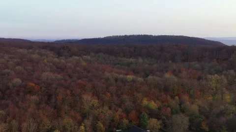 Drone flight over Germany landscape Stock Footage 144387432
