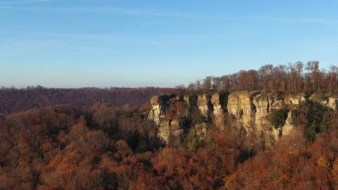 Drone flight over Germany landscape, Hohenstein Stock Footage 144391238