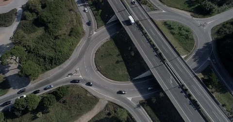 Drone flight over highway Stock-Footage 95900155