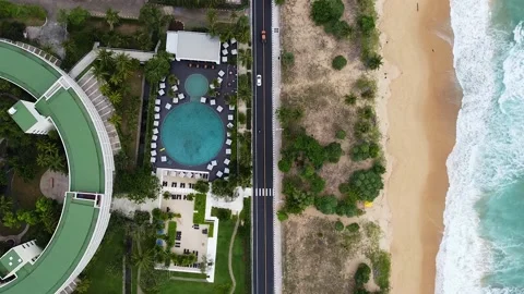 Drone flight over the hotel Stock-Footage 156866318