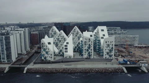Drone Flight Over Isbjerget At Docklands Stock Footage 133446517