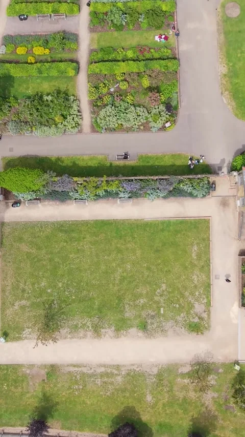 Drone flight over Lloyd Park and William Morris House, Walthamstow London on Video stock 336848669