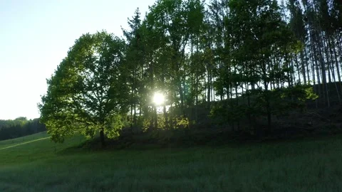 Drone flight over Lower Saxony landscape, Germany Vídeos de archivo 134406861