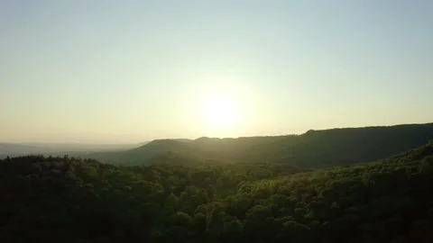 Drone flight over Lower Saxony landscape, Germany Vidéo 134407500