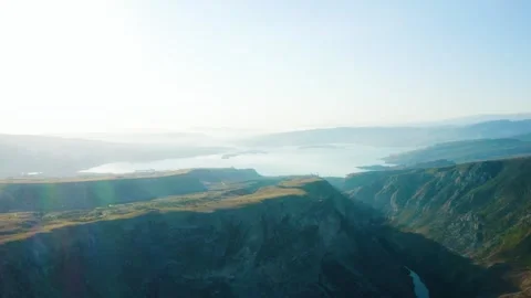 Drone Flight Over Mountain Scenery Stock Footage 340501644