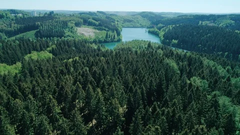 Drone Flight Over River Stock Footage 89662517