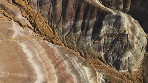 Drone Flight over rock formations in the desert Stock Footage 274840302