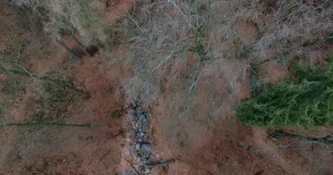 Drone flight over a rocky landscape Stock Footage 72567923