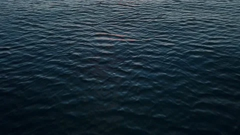 Drone flight over the sea before dawn, Turkey, kemer 4k Stock Footage 217711041