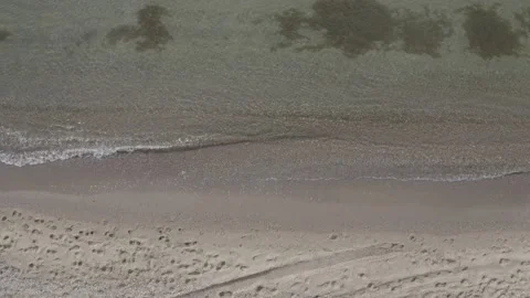 Drone flight over the shoreline Stock Footage 158184386