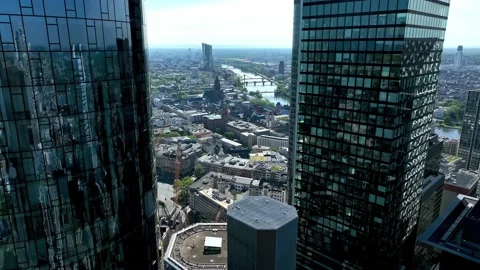 Drone flight over the skyscrapers 스톡 동영상 200851897