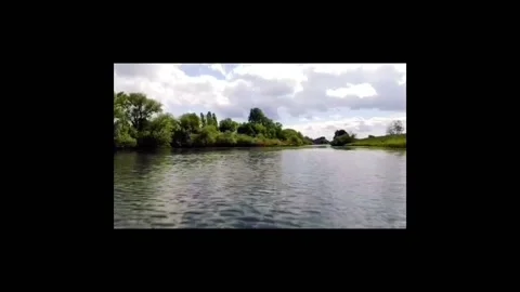 Drone flight over a small river. Stock Footage 131527083