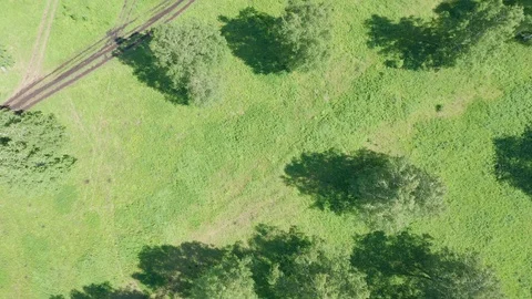 Drone flight over the top of the cliff and the river. Stock Footage 114125814