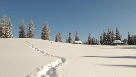 Drone flight over the top of Mount Khomyak Stock Footage 170790618