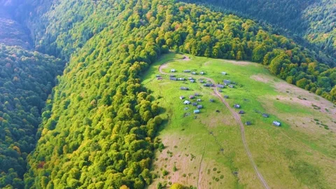 Drone flight over Transcarpathia Stock Footage 171807157