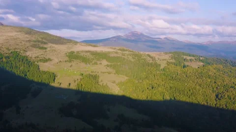 Drone flight over Transcarpathia Stock Footage 171807610