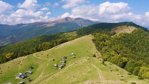 Drone flight over Transcarpathia Stock Footage 171807836