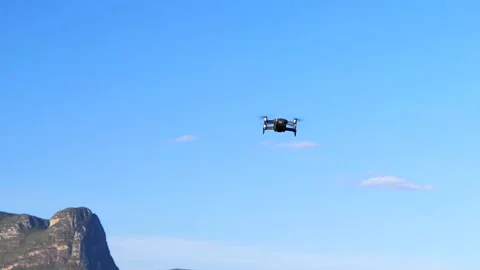 Drone in flight over the Vale do Capao, Chapada Diamantina, Bahia, Brazil Stock Footage 205125646