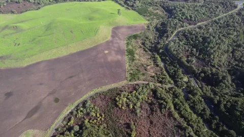 Drone Flight Over Wai-O-Tapu Thermal Wonderland Steam Vents and Crater, in New Stock Footage 346477875