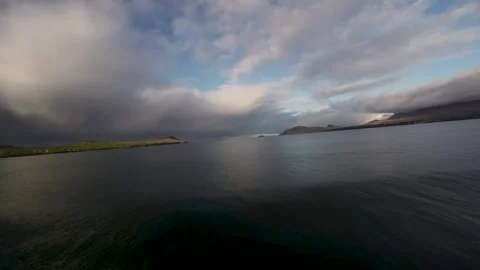 Drone flight over a wild beach in Kerry county Ireland Video stock 262974433