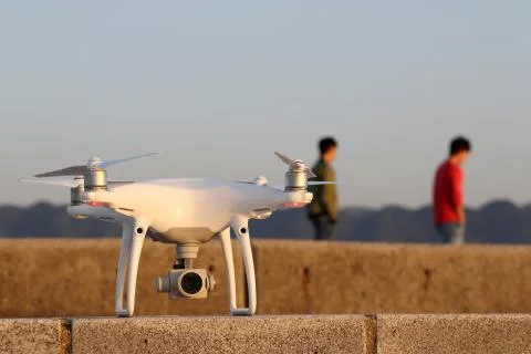 Drone before the flight Foto stock