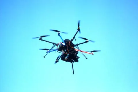 Drone in flight Foto stock