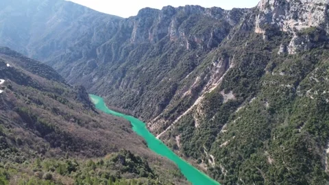 Drone flight river creek view Video stock 304266876