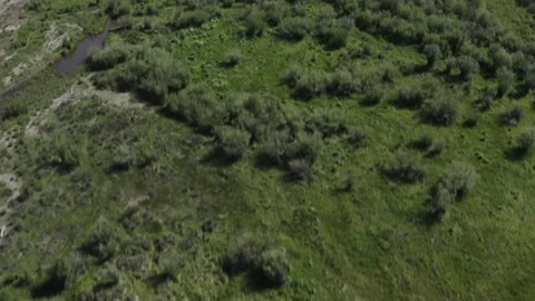 Drone Flight in River Valley 動画素材 160437726