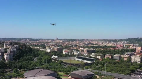 Drone flight in Rome Stock Footage 156800056