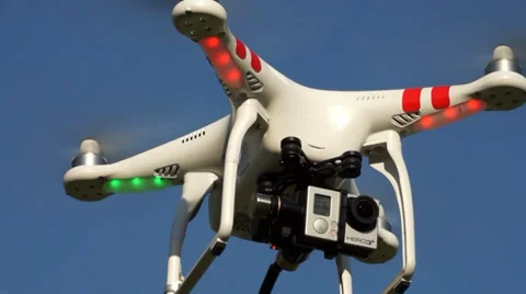 Drone in Flight Spinning Around Stock Footage 36808495