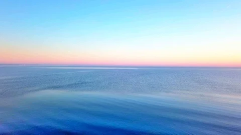 Drone flight at sunrise on the beach Stock Footage 112150354